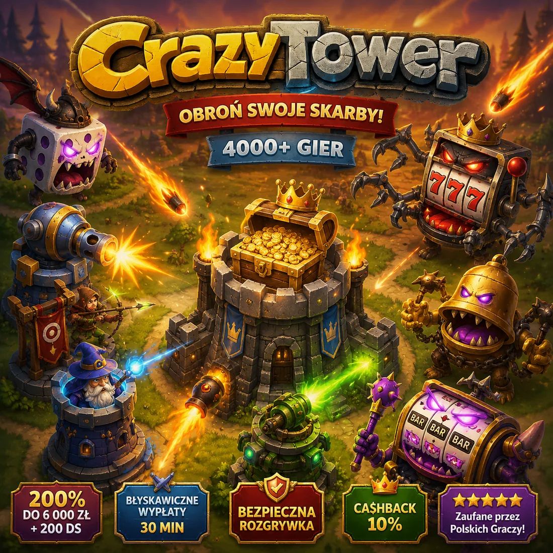 Crazy Tower — kasyno online w Polsce